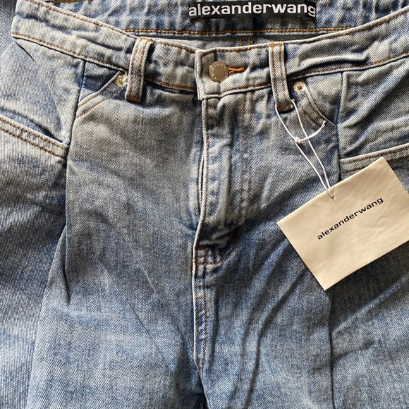 ALEXANDER WANG BRACE Pleated denim Jean size 27 - Picture 14 of 14